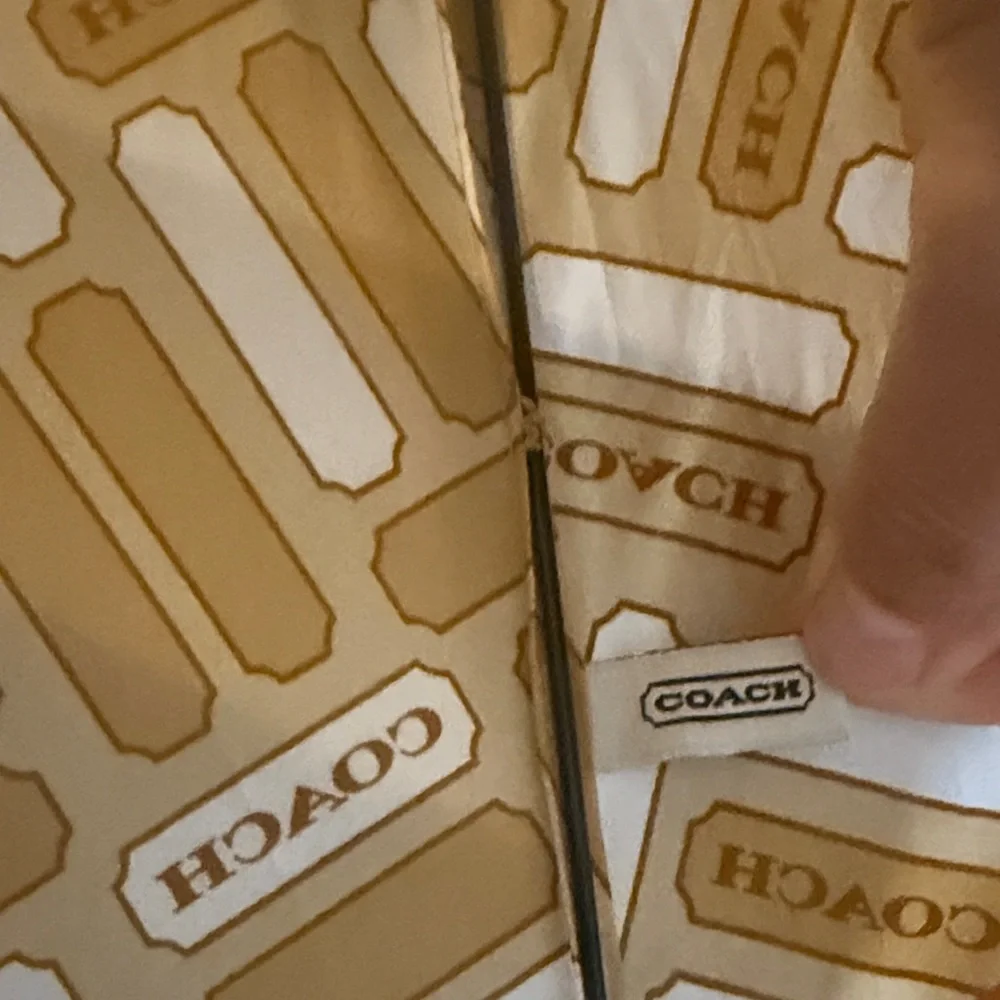 Coach Patterned Tan Umbrella